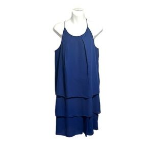VENUS Navy Blue Layered Shift Dress